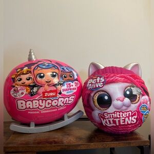 Babycorns Magical Rainbowcorn Babies Toy and Pets Alive Smitten Kittens